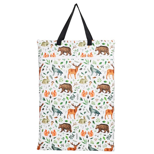 Bolsa grande para pañales de tela húmeda y seca para