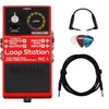 Boss RC-1 Loop Station Bundle with Instrument Cable, Patch Cable,