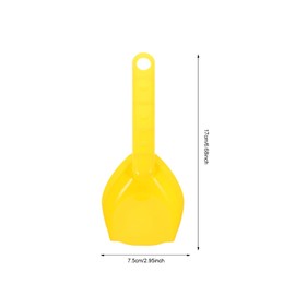 Kisangel Kids Scoop Shovels 8Pcs Beach Sand Shovels Kids Toy Scoop Plastic Shovel Plaything for Beach Gardening Digging Toys ( Yellow ) Sand Shovel Toys