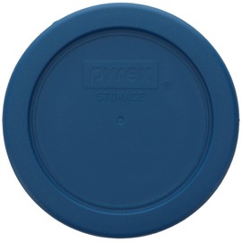 Pyrex 7202-PC 1-Cup Blue Spruce, 7200-PC 2-Cup Sangria Red, 7201-PC 4-Cup Thistle Purple, & 7402-PC 6/7-Cup Amparo Blue Lids - Made in USA