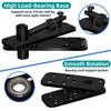 SOONHUA Hidden Door Hinge, 360° Rotation Hidden Pivot Hinge, Up