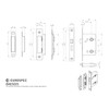 Carlisle Brass BAE5025SN/BP Bathroom - Economy, Satin Nickel, 2.5 inch