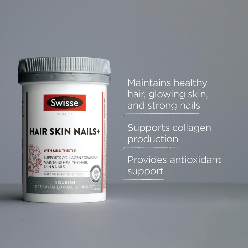 Swisse Beauty Hair Skin Nails+ - Supports collagen formation &