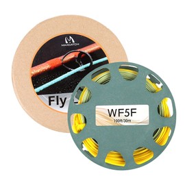 MAXIMUMCATCH Fly Line Gold Weight Forward WF2/3/4/5/6/7/8F 90-100F With 2 Welded Loop (WF5F)