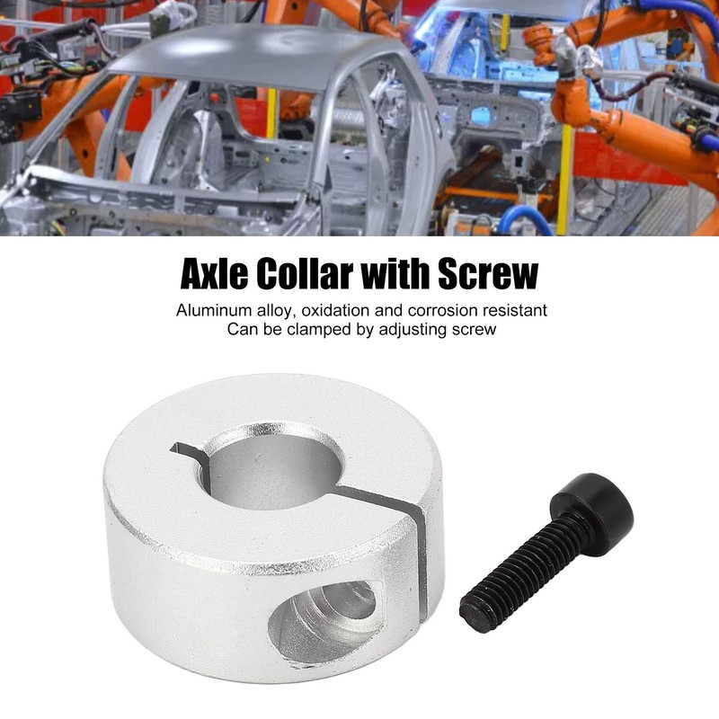 10PCS Shaft Collars with Screws Aluminum Alloy Open Type Axle