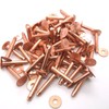 1" Pack Of 50 #9 Copper Rivets & Burrs