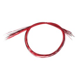 PATIKIL 0603 Pre-Wired Micro LED, 25 Pcs 1.8-2.2V Pre-soldered Mini Light Emitting Diodes Surface Mount Device for Model Building, DIY, Science Projects, 9.8" Length, Red