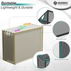 GoldOrcle Hanging File Organizer, Letter-size File Holder Filing Box with