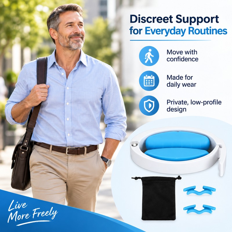 Male Incontinence Clamp – Adjustable Soft-Contact Urinary Leakage Support