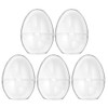 Ideen mit Herz Fillable Eggs for Standing, Plastic Eggs, Transparent,