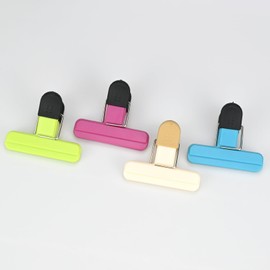 Kooogear 12 Pcs Bag Clips for Food Storage,Reusable Food Bag Clips for Sealing Freezer Bags Keeping Food Fresh,Ideal forSnacks Office Coffee Home Kitchen