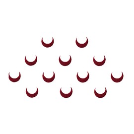 Comet Busters Small Maroon Moon Bindi
