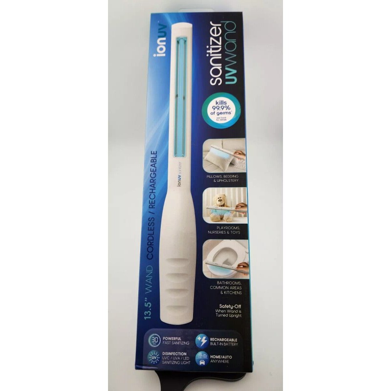 Ionuv NEW! IonUV Sanitizer Rechargeable Sanitation Sterilizer Wand 13.5"