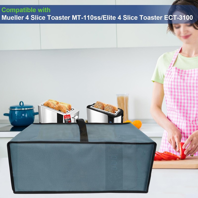 NUENSS-ROR Toaster Cover Waterproof Heat-Resistant Dustproof Protective Case Heavy Duty