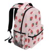 Wamika Pink Strawberry Backpack for Girls Cute Kawaii Kids School