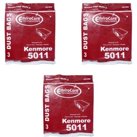 EnviroCare Replacement Vacuum Cleaner Dust Bags Designed to Fit Kenmore 5011 Canisters 9 Bags