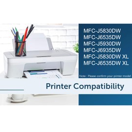 LC3029XXL Ink Cartridges High Yield Compatible Replacement for Brother LC3029 Ink Cartridges for MFC-J5830DW MFC-J5830DWXL MFC-J5930DW MFC-J6535DW MFC-J6535DWXL MFC-J6935DW Printer, 4 Pack