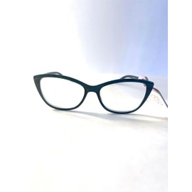 Foster Grant GL2001 Reading Glasses Cat Eye. Green. +2.00