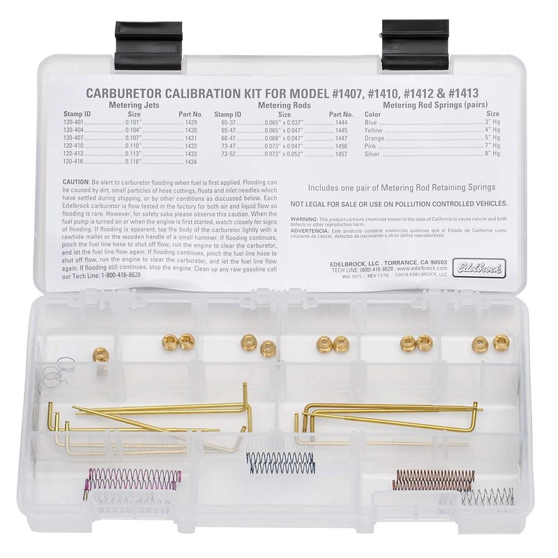 Edelbrock 1480 Performer Series Carburetor Calibration Kit