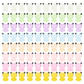 80 Pcs Luminous Mini Resin Frogs Mini Frog Garden Decor, Glow in The Dark Tiny Frog, Frogs DIY Ornament Accessories for Garden Home Party Decor Landscape Aquarium Toy (8 Colors Mini Frogs)