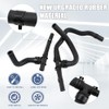 2PCS Rubber Heater Hose With Tee Return -Supply Compatible with
