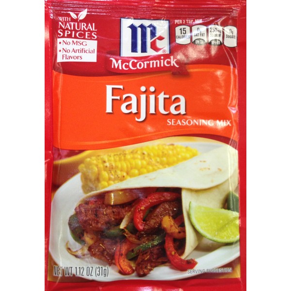 McCormick FAJITA Seasoning Mix 1.12oz (18 Packets)