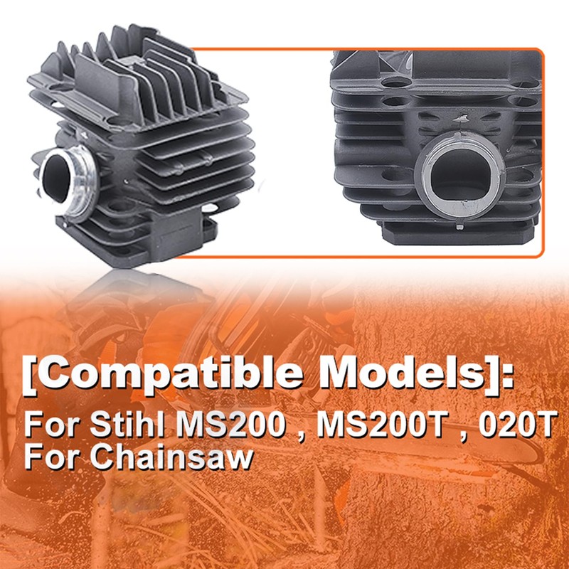 Mtanlo For Stihl MS200, MS200T, 020T For Chainsaw, 40mm Cylinder