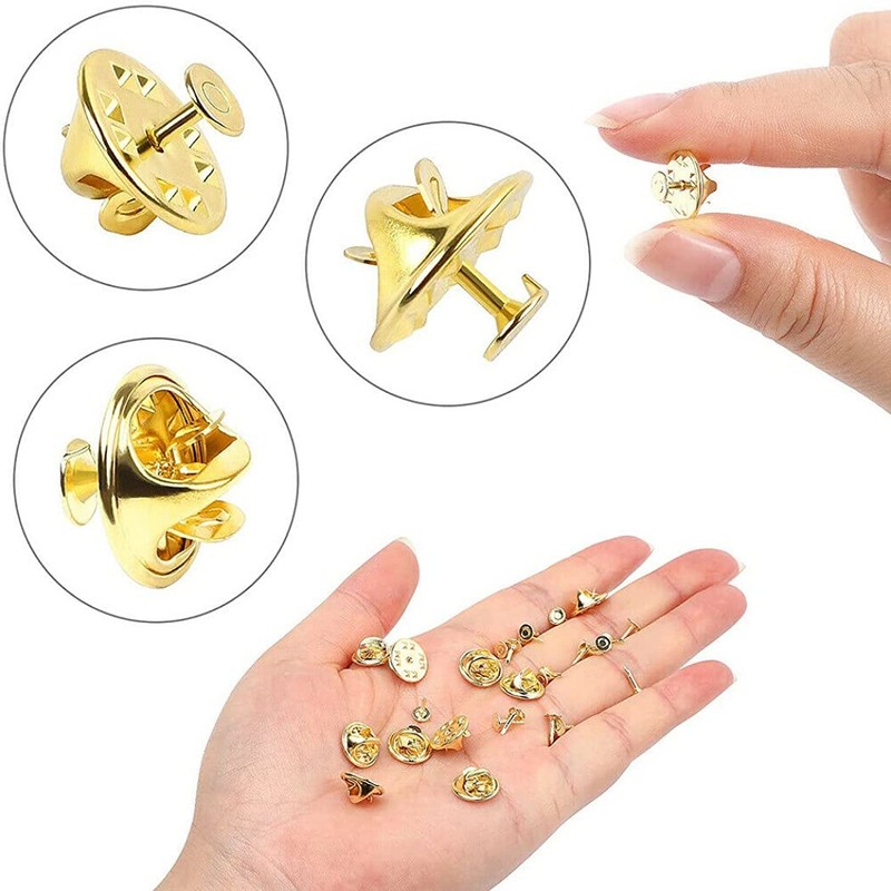 HappyHome 30pcs Pin Hardware Butterfly Tack Butterfly Clasp Handmade Accessory