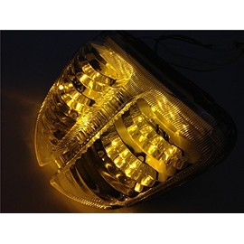 XKH- Motorcycle Led Tail Brake Light Compatible with 2006 2007 Suzuki Gsxr 600 Gsx-R600 750 Gsx-R750 Clear [B075DRCZFK]