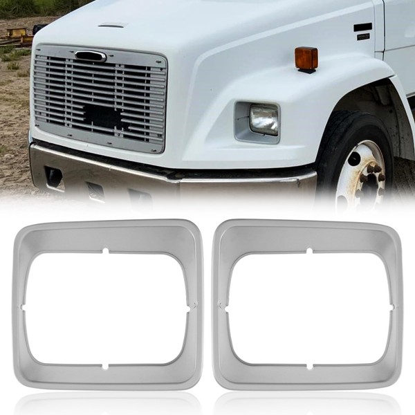 TODO 06-20017-000 Headlight Bezels for Freightliner 1995-2005 FL5, 1991-2004 FL60,