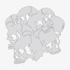 Wraith SprayWorks Skull Stack #1 - Reusable Airbrush Stencil Template