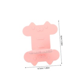 Operitacx Katzenklauengriff Pfote Bad Toilettensitzerhöhungen Erhöher geformt Kreativer Hebegriff für Toilettensitze Dekorativer Toilettendeckelheber Toilettenlift Kieselgel Rosa