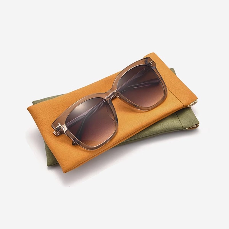 Ldirect 3 Pack Leather Eyeglasses Cases PU Soft Sunglasses Pouch