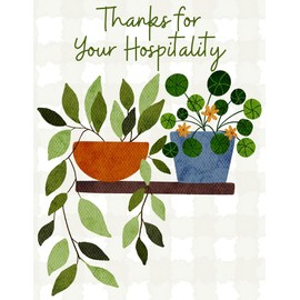 Greeting Card Thanks For Your Hospitality Thank You For A Wonderful Time