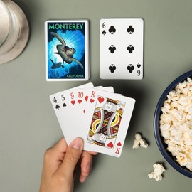 Lantern Press Monterey, California, Sea Turtles Diving (52 Playing Cards, Poker Size Card Deck with Jokers)