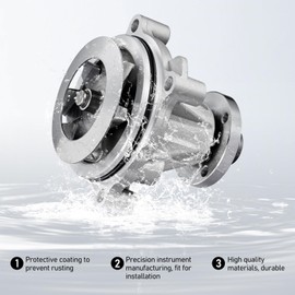BDFHYK PW423 Automotive Engine Water Pump Kit Compatible with Ford E-350/E-350/E-450 SuperDuty 2004, F-250/F-350/F-450/F-550 SuperDuty 2003-2004, Excursion 2003-2004, Replces 3C3Z3501BA