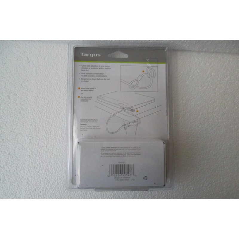 Targus Notebook Monitor PC Security Defcon CL Combo 6.5 ft