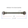 18 in MedGear Wall-Mount Bath Assisting Grab Bar, Satin Nickel