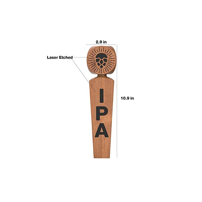 Beer Tap Handle – 10.94’’ Natural Wood IPA Tap Handle