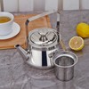 SANQIAHOME 1.5 Litre Stainless Steel Teapot with Egg A Modern