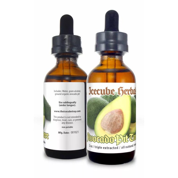Icecube's Icecube Herbals Triple Extracted Avocado Pit 2 oz. TINCTURE