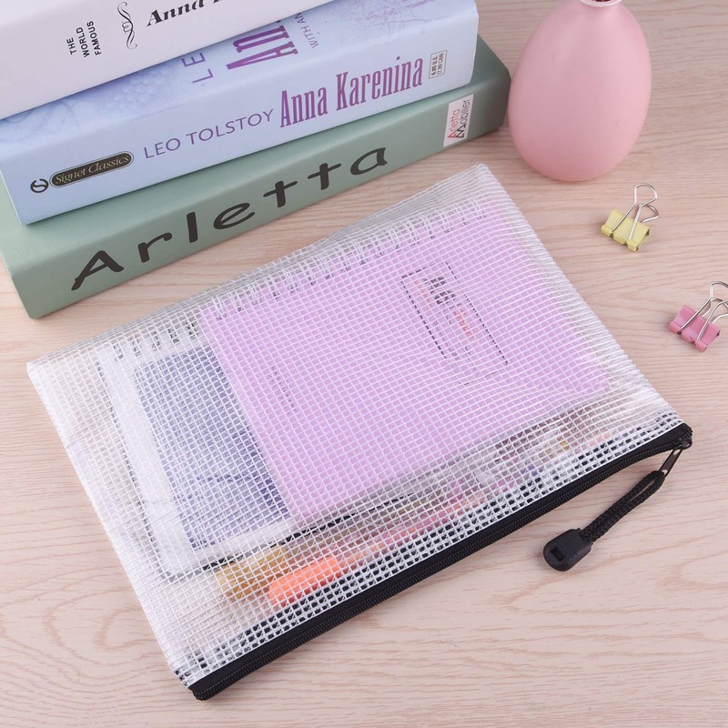 TUPARKA Pack of 15 Document Wallets A5 Zipper File Wallets
