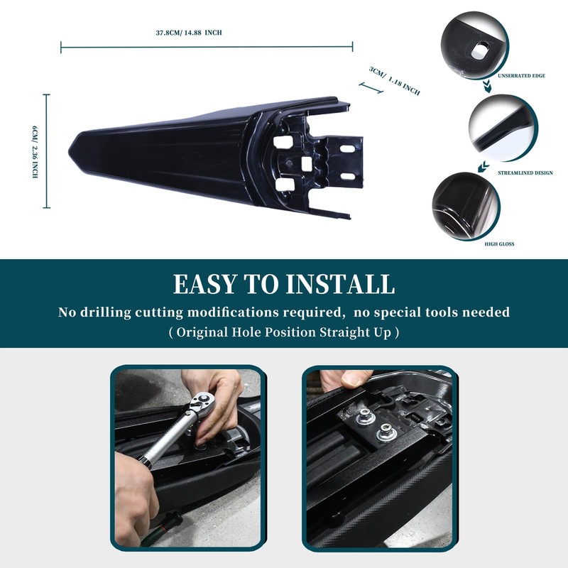 Extended Rear Fender,Longer Tail Guard for Surron Light Bee X/S