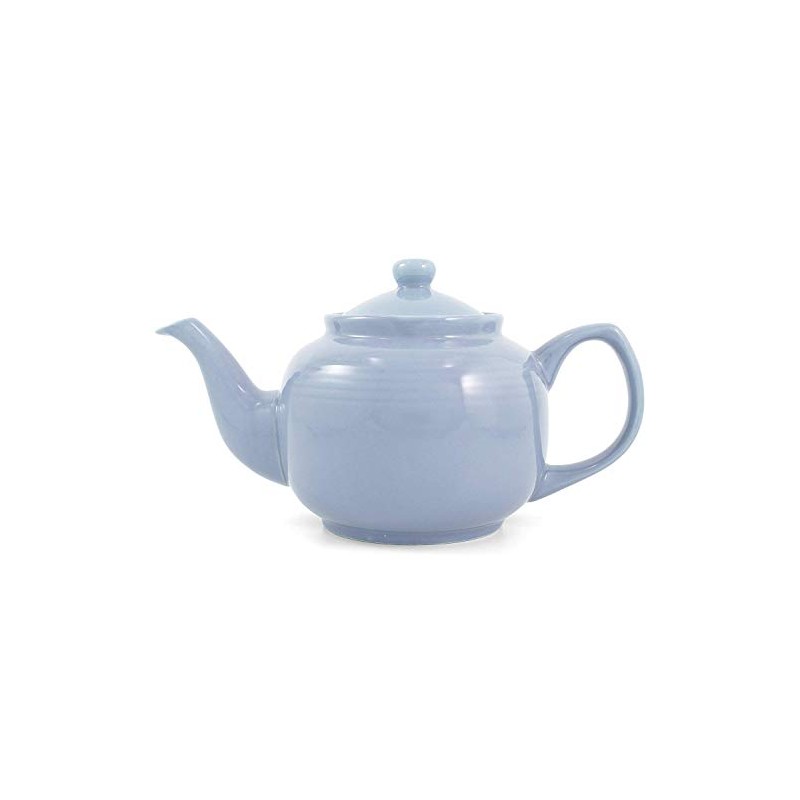 Powder Blue Classic 6 Cup Ceramic Teapot
