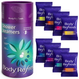 BodyRefresh Shower Steamers Birthday Gifts for Women - 8 Pack Shower Bombs with Essential Oils for Self Care, Valentines Day Gift for Her Him, Gifts for Mom Men