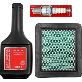 Genuine Lawnmower Tune Up Kit Compatible with Honda Lawnmower HRR216, HRB216, HRN216, HRX217, and Engine GC160, GCV160, GC190, GCV190, GS190 Genuine OEM Part