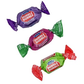Dubble Bubble Chewing Gum Balls Fruit Flavored Original & Mixed Fruit, Candy Buffet Treats, Kosher Certified Parve, Individually Twist-Wrapped (2 Pounds, Mixed-Fruit Double Bubble)
