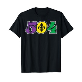 504 Jester New Orleans Louisiana Funny Mardi Gras Carnival T-Shirt