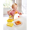 Hape White Wooden Pop-Up Toaster Set Pretend Play Breakfast Accessories