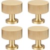 RZDEAL 4pcs Solid Brass Cabinet Knobs Pulls Cabinet Drawer Dresser
